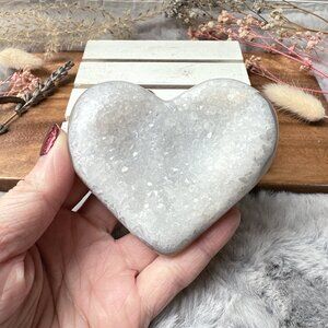 Agate Druzy Heart